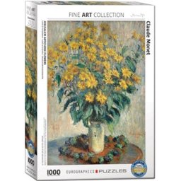 Claude Monet - Jerusalem Artichoke Flowers Puzzel (1000 stukjes)