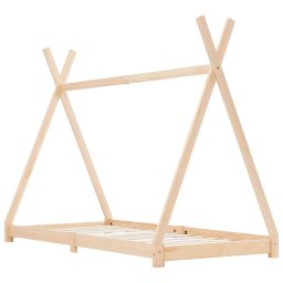 vidaXL Kinderbedframe massief grenenhout 70x140 cm