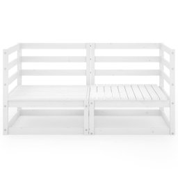 vidaXL Tuinbank 2-zits massief grenenhout wit