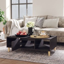 vidaXL Salontafel 103,5x60x35 cm bewerkt hout hoogglans grijs