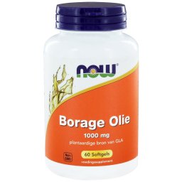 Borage Olie 1000 mg (60 softgels) - NOW Foods