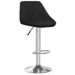 vidaXL Barstoelen 2 st kunstleer zwart