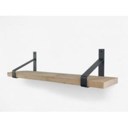 Steigerhout wandplank gebruikt 75 x 20 cm inclusief plankdragers