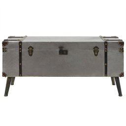 vidaXL Salontafel 102x51x47,5 cm MDF en aluminium