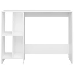 vidaXL Bureau 102,5x35x75 cm bewerkt hout wit