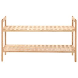 vidaXL Schoenenrek 69x26x40 cm massief walnotenhout