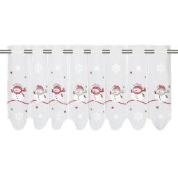 my home Valletje Snowman Transparant, voile, polyester (1 stuk)