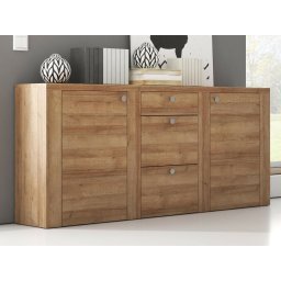 Dressoir LARZAC 2 deuren 3 lades eik rivera
