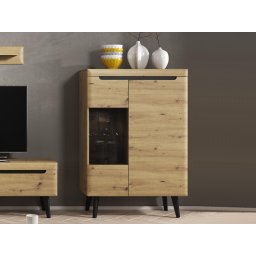 Kast NORDO 2 deuren artisan eik met leds