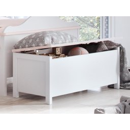 Opbergkoffer LUCIA wit/roze