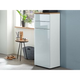 Onderkast PESTO 1 deur 2 lades wit/navarra eik