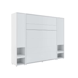 Opklapbed CONCEPTION PRO 160x200 cm mat wit (verticaal) met kasten