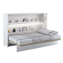 Opklapbed CONCEPTION PRO 120x200 cm wit/glanzend wit (horizontaal)
