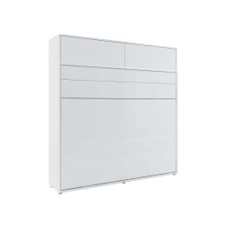 Opklapbed CONCEPTION PRO 160x200 cm wit mat (horizontaal) met opzetkast