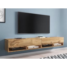 TV-meubel ACAPULCO 2 klapdeuren 200 cm wotan eik