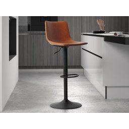 Barkruk TREVOR 61>83 cm cognac