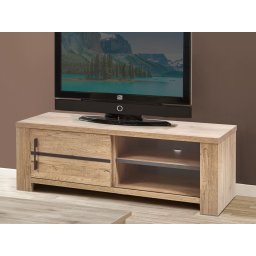 Tv-meubel OTTIZ 1 schuifdeur scarlet eik
