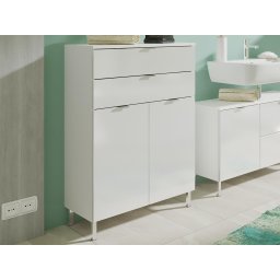 Commode MANAU 2 deuren en 2 lades wit