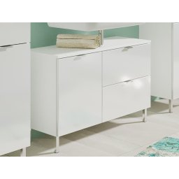 Wastafel kast MANAU 2 deuren en 1 lade wit