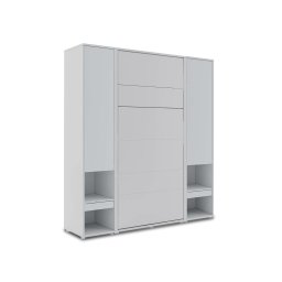 Opklapbed CONCEPTION PRO 90x200 cm mat grijs (verticaal) met kasten