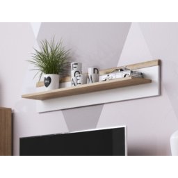 Wandplank PROMI 107 cm eik riviera/wit