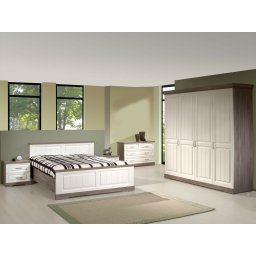 Complete slaapkamer IVANA III 140x200 cm truffel/porselein
