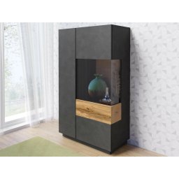 Commode SILAC 2 deuren (rechts) matera/wotan eik