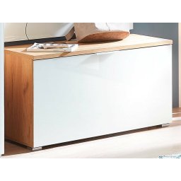 Halbank TOLDO 1 klapdeur navarra eik/ hoogglans wit