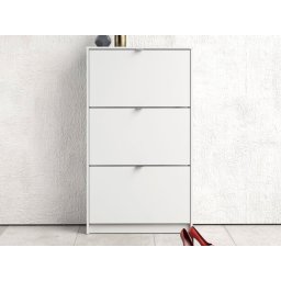 Schoenenkast SHANA 3 deuren wit