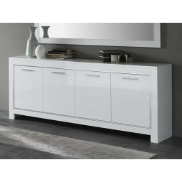 Dressoir MADONNA 4 deuren hoogglans wit