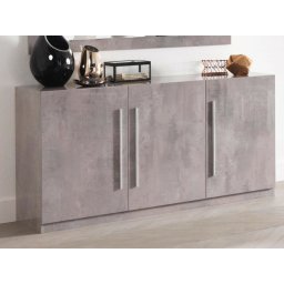 Dressoir GRENADE 3 deuren hoogglans marmer