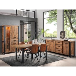Complete eetkamer set ONNIX 200 cm tropix hout