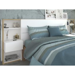 Hoofdeinde SAMMY met nachtkastjes 160x200 cm jackson eik/wit
