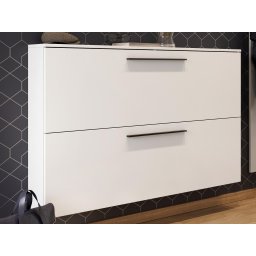 Schoenenkast UTANA 2 deuren 140 cm wit