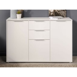 Dressoir ACTION 3 deuren en 2 lades wit