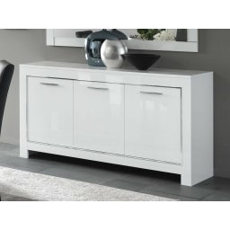 Dressoir MADONNA 3 deuren hoogglans wit