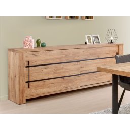Dressoir OTTIZ 2 schuifdeuren scarlet eik