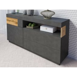 Dressoir SILAC 1 deur 3 lades matera/wotan eik