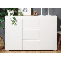 Commode IMANO 2 deuren 3 lades wit