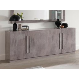 Dressoir GRENADE 4 deuren hoogglans marmer