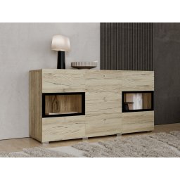 Commode BABEL 2 deuren en 3 lades sanremo met verlichting