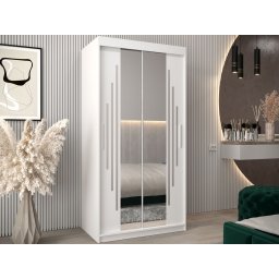 Kast YORKSHIRE 2 schuifdeuren 100 cm wit