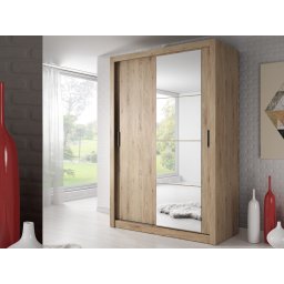 Kast ARTIFICE 2 schuifdeuren shetland eik met spiegel