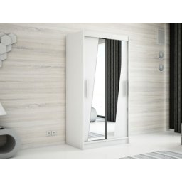 Kast RHOMBO 2 schuifdeuren 100 cm wit