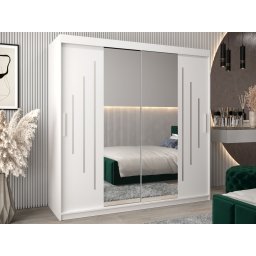 Kast YORKSHIRE 2 schuifdeuren 200 cm wit