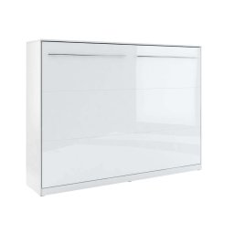 Opklapbed CONCEPTION 140x200 cm wit/hoogglans wit (horizontaal)