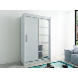 Kast ROMANE 2 schuifdeuren 150 cm wit