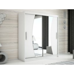 Kast WAVRE 2 schuifdeuren 200 cm wit