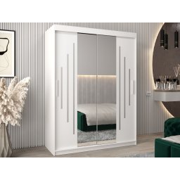 Kast YORKSHIRE 2 schuifdeuren 150 cm wit