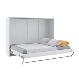 Opklapbed CONCEPTION 140x200 cm mat wit (horizontaal)